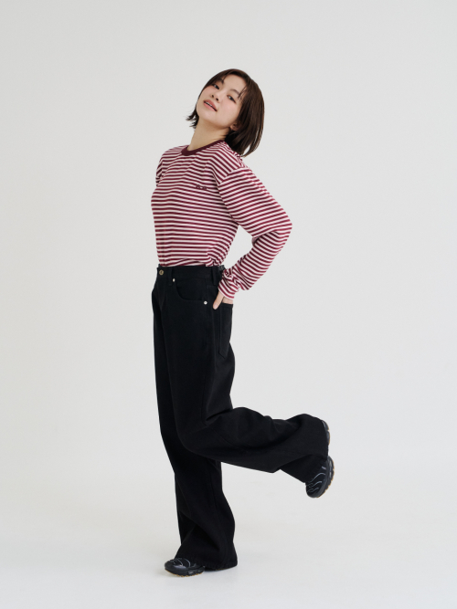 Stripe Long Sleeve (Plum)
