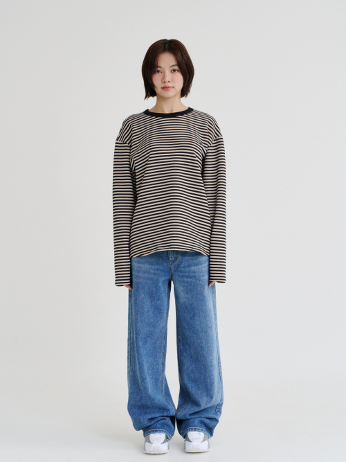 Stripe Long Sleeve (Black)