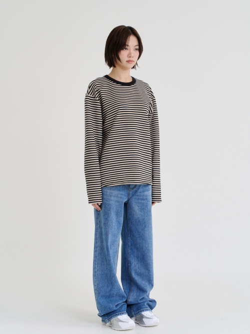 Stripe Long Sleeve (Black)