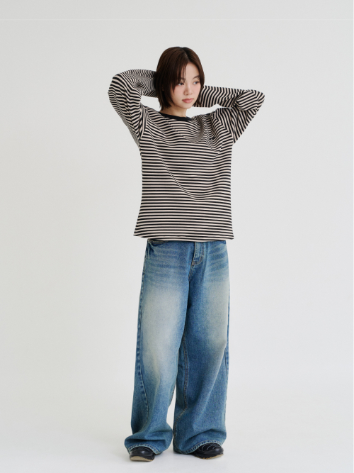 Stripe Long Sleeve (Black)