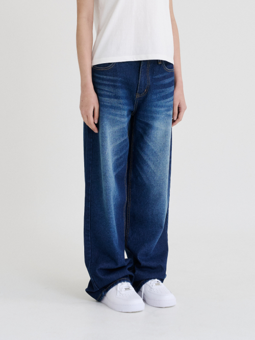 Low Rise Denim Pants (Indigo)