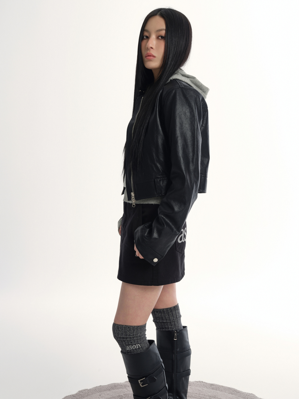 애즈온(ASON) SLIM LEATHER JACKET - 사이즈 & 후기 | 무신사