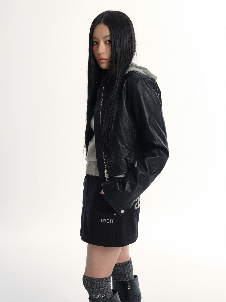 애즈온(ASON) SLIM LEATHER JACKET - 사이즈 & 후기 | 무신사