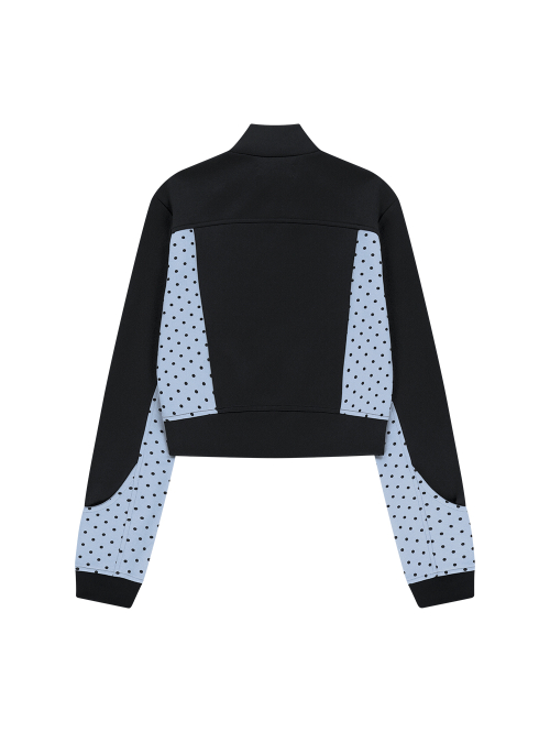 DOT LAYERD TRACK JACKET [BLACK]