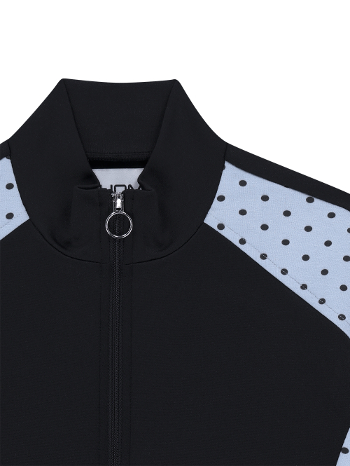 DOT LAYERD TRACK JACKET [BLACK]