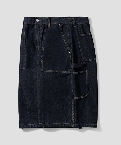 CARPENTER DENIM BURMUDAS SHORTS [R.INDIGO]