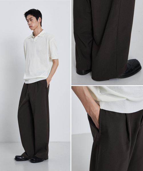 Летние свободные брюки_Deep Brown