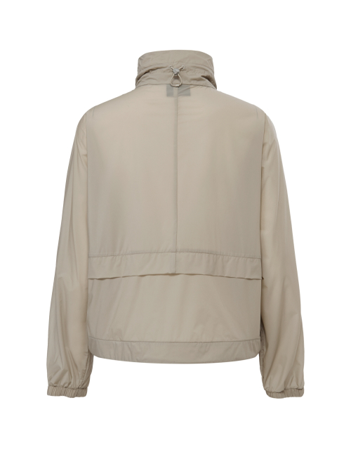 Мягкая куртка CO свободного кроя с высоким горлом L_Beige