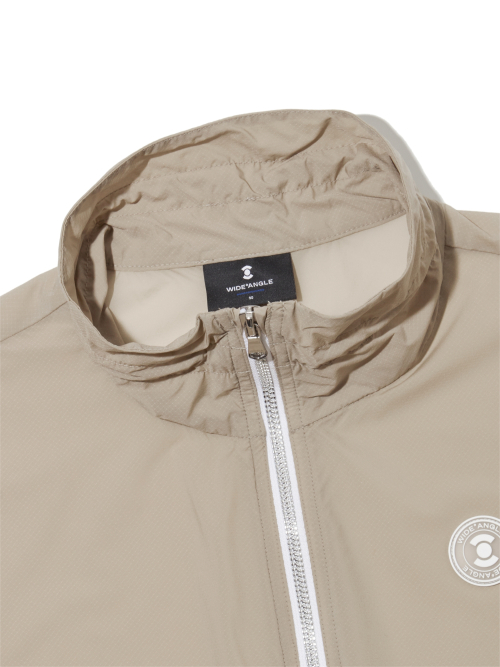 Мягкая куртка CO свободного кроя с высоким горлом L_Beige
