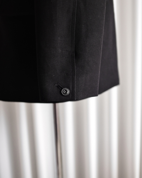Black Cotton Canvas Work Jacket