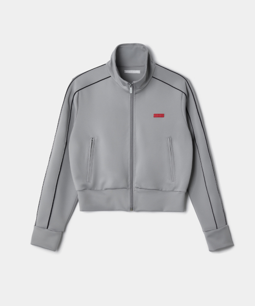 RETRO FLEX TRACK JACKET - GREY