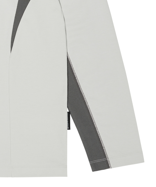 COLOR BLOCK LONG SLEEVE (GREY)