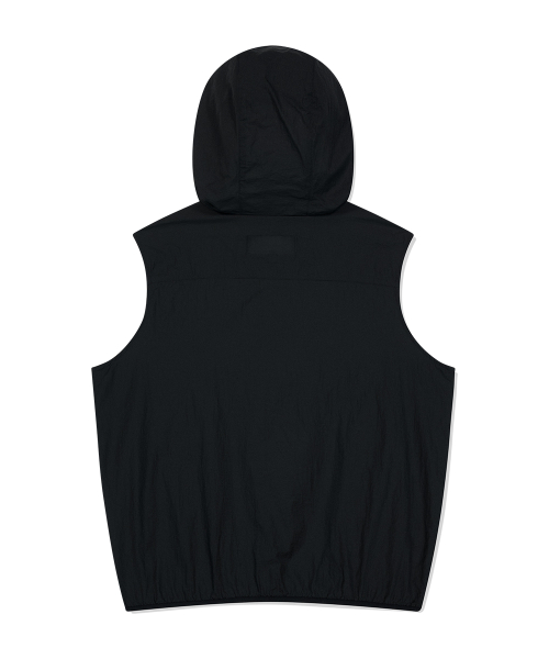 ECLIPSE NYLON HOOD VEST BLACK(MG2FSMB966A)