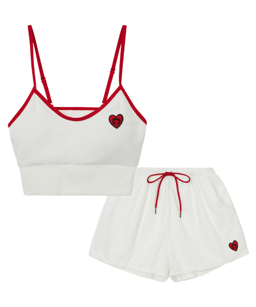 [SET] BETTYBOOP Terry Bikini _White