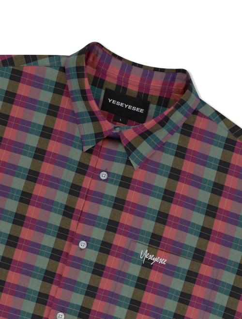 Y.E.S Short Sleeve Check Shirt Multi