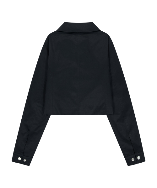 Flowers Zip-Up Jacket (Black)