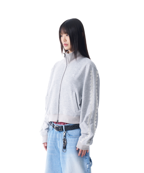 Laced Track Jacket (Gray)