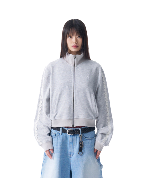Laced Track Jacket (Gray)