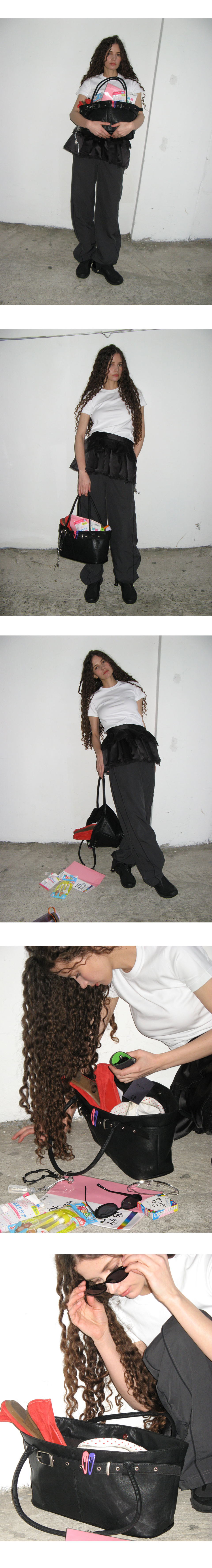 [Yeomim] Belted Boat Bag 人気 韓国バッグ YEOMIM】 belted boat bag☆韓国商品 (YEOMIM/ショルダーバッグ