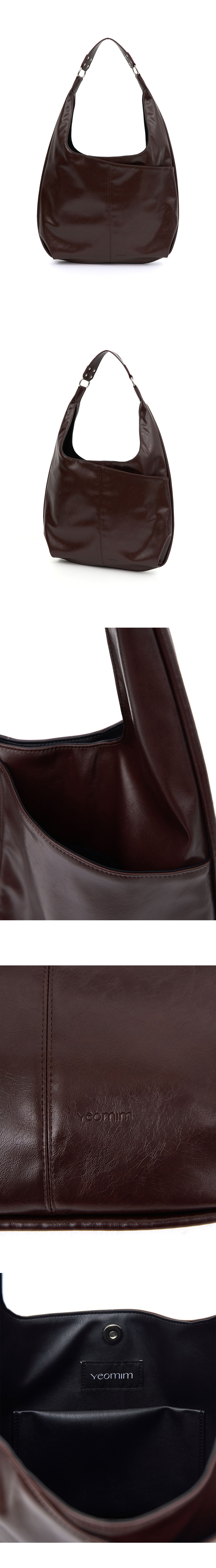 バッグ・カバンその他 YEOMIM slash hobo bag crinkle brown yeo-323 MUSINSA公式 | YEOMIM slash hobo bag (crinkle brown)