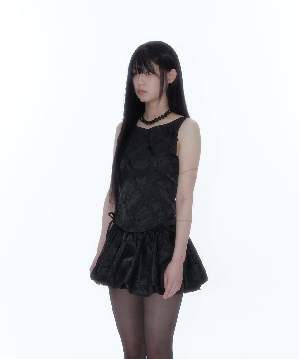 トップス KASHIKO ribbon paneled sleeveless 카시코(KASHIKO) Ribbon Paneled Sleeveless Black - 사이즈 & 후기