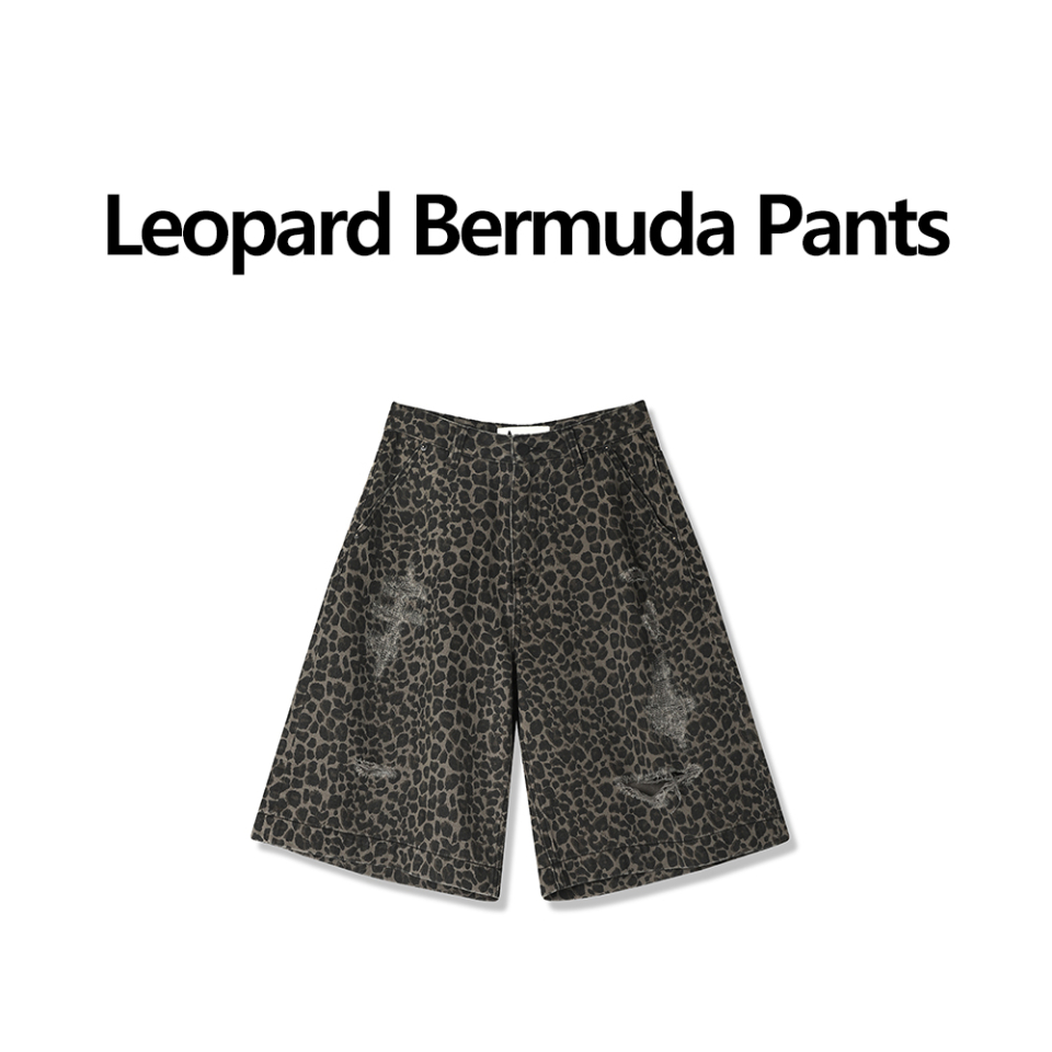 【Avandress】Leopard Bermuda Pants MUSINSA | AVANDRESS Leopard Bermuda Pants