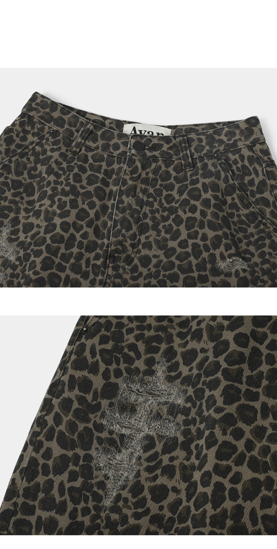 【Avandress】Leopard Bermuda Pants MUSINSA | AVANDRESS Leopard Bermuda Pants