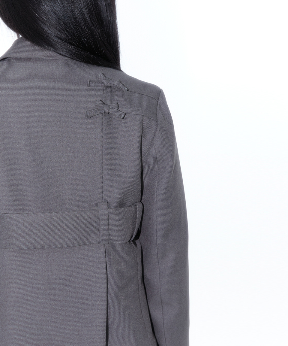 【Kashiko】25ss Ribbon Belted Preppy Jacket MUSINSA | KASHIKO Ribbon Belted Preppy Jacket Black