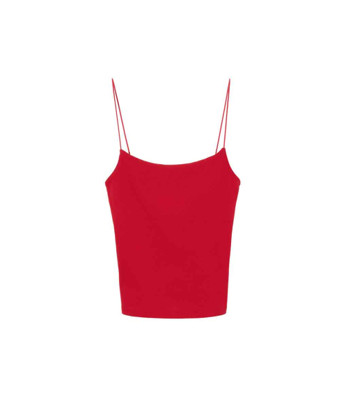 String Point Sleeveless Red