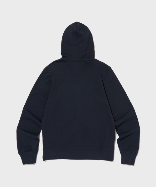Худи на молнии с большим логотипом Normal Navy