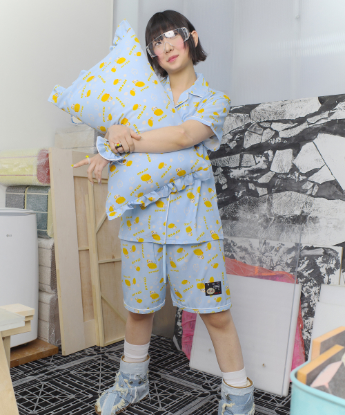 NYGD HALF PAJAMAS SET SKY BLUE