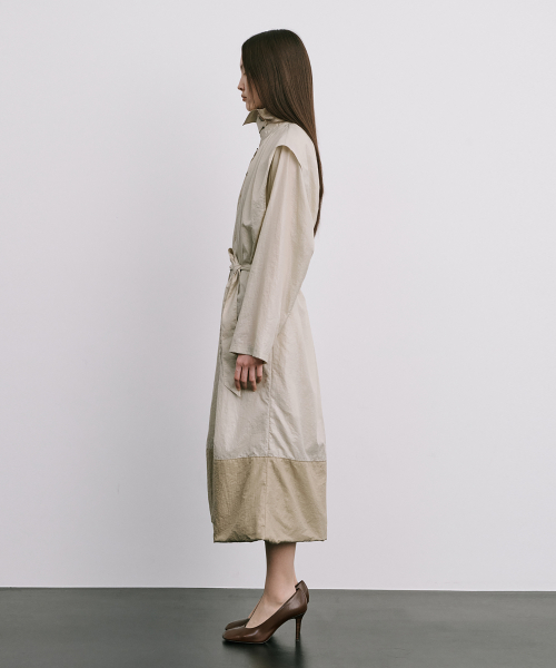 Тренч Moon Jar - Shaped Trench Coat_Beige