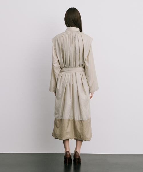 Тренч Moon Jar - Shaped Trench Coat_Beige