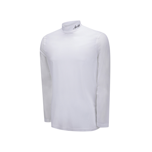 MEN SM MOCK NECK ESSENTIAL BASELAYER_WH