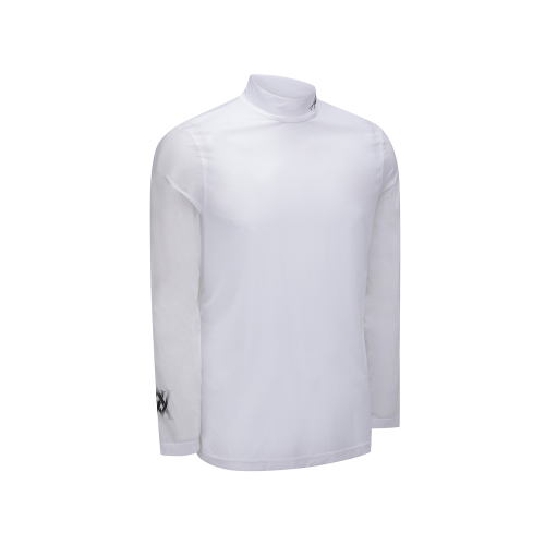 MEN SM MOCK NECK ESSENTIAL BASELAYER_WH