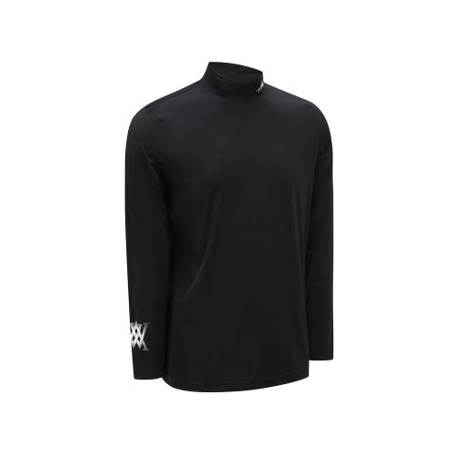 MEN SM MOCK NECK ESSENTIAL BASELAYER_BK