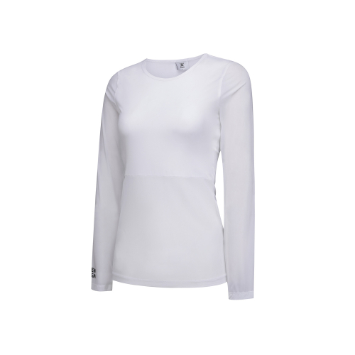 WOMEN SM ROUND NECK BASELAYER_WH