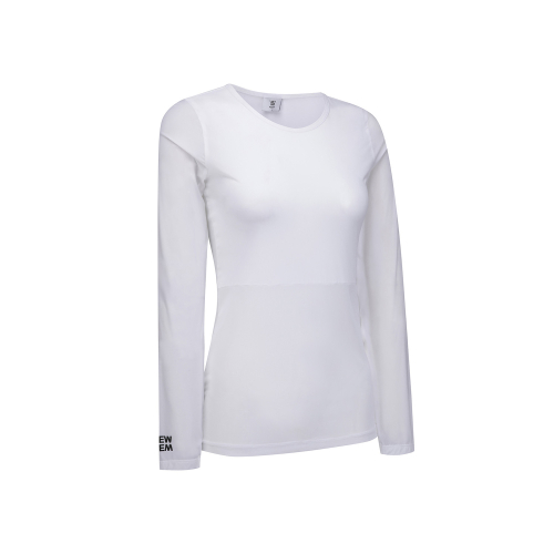 WOMEN SM ROUND NECK BASELAYER_WH