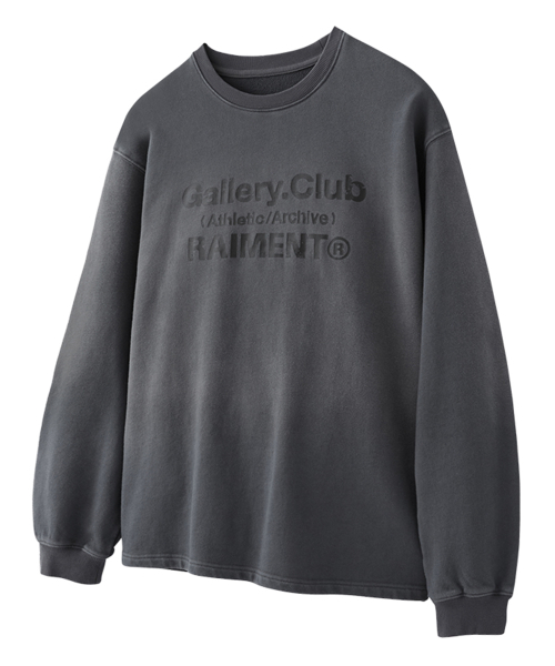 Свитшот в винтажном стиле Gallery Club_Charcoal