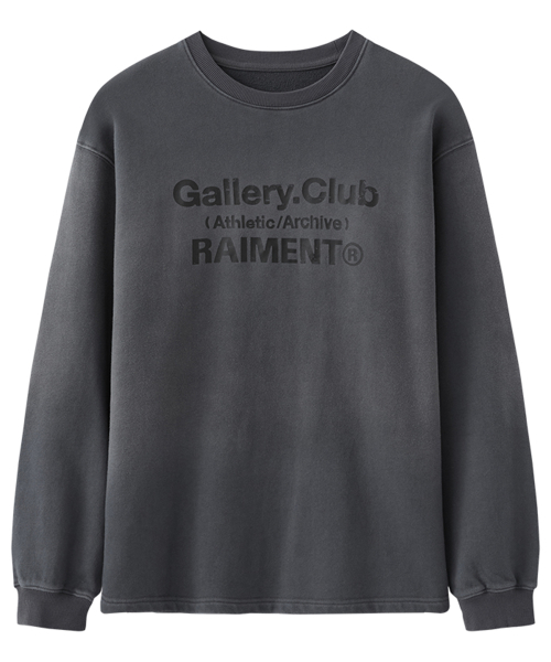 Свитшот в винтажном стиле Gallery Club_Charcoal