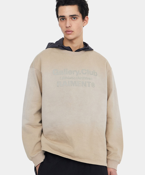 Свитшот Gallery Club винтажный вощёный Beige