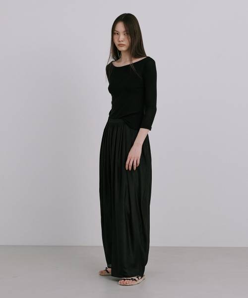 Шифоновые брюки Moon Jar - Shaped Chiffon Pants_Black