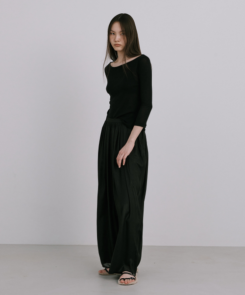 Шифоновые брюки Moon Jar - Shaped Chiffon Pants_Black