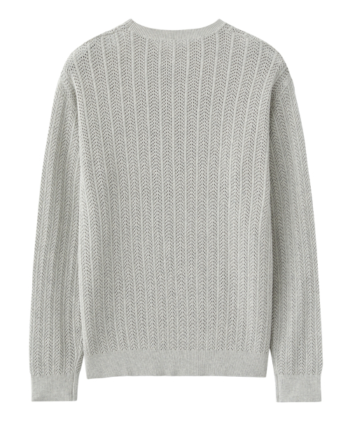 Сетчатый джемпер Crewneck Gallery Club Graphic (Oatmeal)