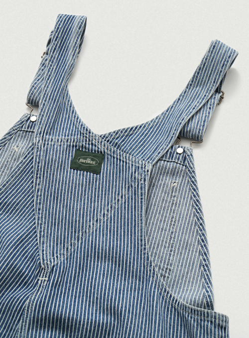 Hickory Striped Denim Overall_Blue