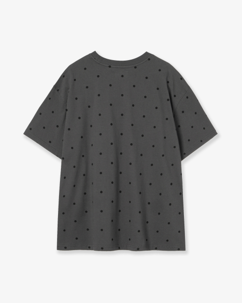 WEB LOGO DOT T-SHIRTS [CHARCOAL]