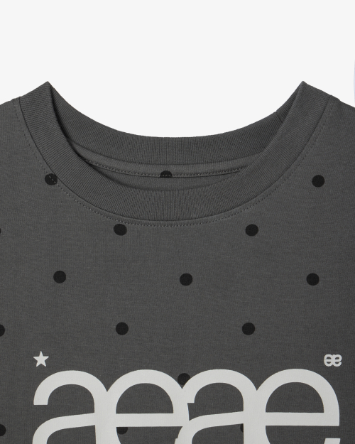 WEB LOGO DOT T-SHIRTS [CHARCOAL]