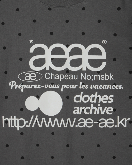 WEB LOGO DOT T-SHIRTS [CHARCOAL]