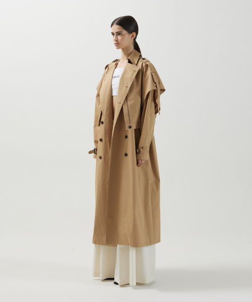 Maxi trench coat