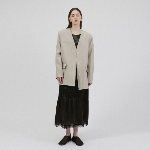 WD_Base loose jacket_LIGHT BEIGE